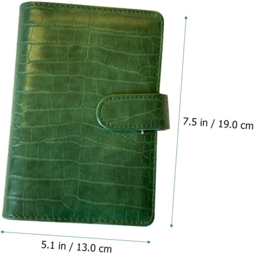 Textured binder with sturdy cover featuring card slots for notes and planning 2