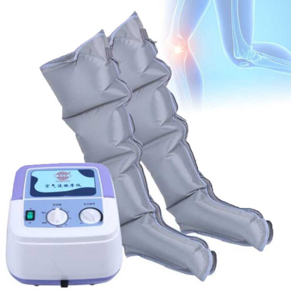 Air Compression Boots Pneumatic Leg Massager for Lymphedema and Circulation Swelling Relief Waist Relaxation