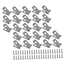 Stainless Steel Wire Clips 100Set Pack For Outdoor Cattle Fencing Mesh Wire HeavyDuty Clamps And Garden Screws