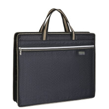 Folder File Folder Document File Bag Briefcase Handheld Data Mode Oxford Canvas Document Bag with Zipper Folder For Office (B) 2pc B