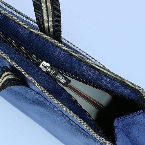 Folder File Folder Document File Bag Briefcase Handheld Data Mode Oxford Canvas Document Bag with Zipper Folder For Office (B) 2pc B 1