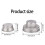 Couvercle de pot Mason en acier antirouille Durable,-4 pièces 3