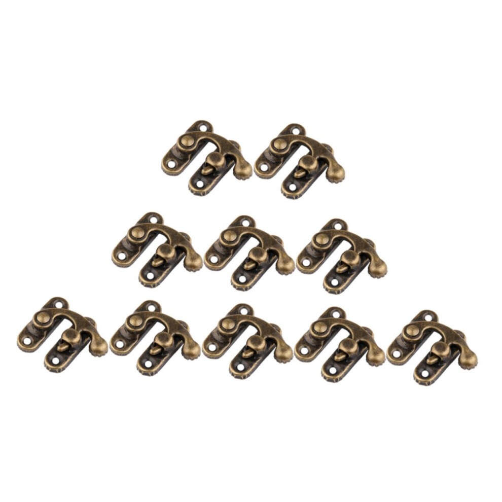 Vintage Latch Hook Horn Lock 25Pcs For Jewelry Boxes And Antique Cabinets Durable Clasp Hasp With Creative Design 9189345937132