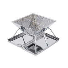 Portable Charcoal Grill Foldable Nonstick BBQ for Camping Picnic and Outdoor Cooking