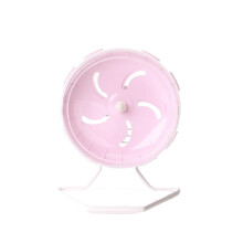 Silent Hamster Running Wheel, Quiet Spinning Running Wheel for Small Pets, Durable Hamster Cage Accessories with Sturdy Base (12cm, Pink) 12CM rose