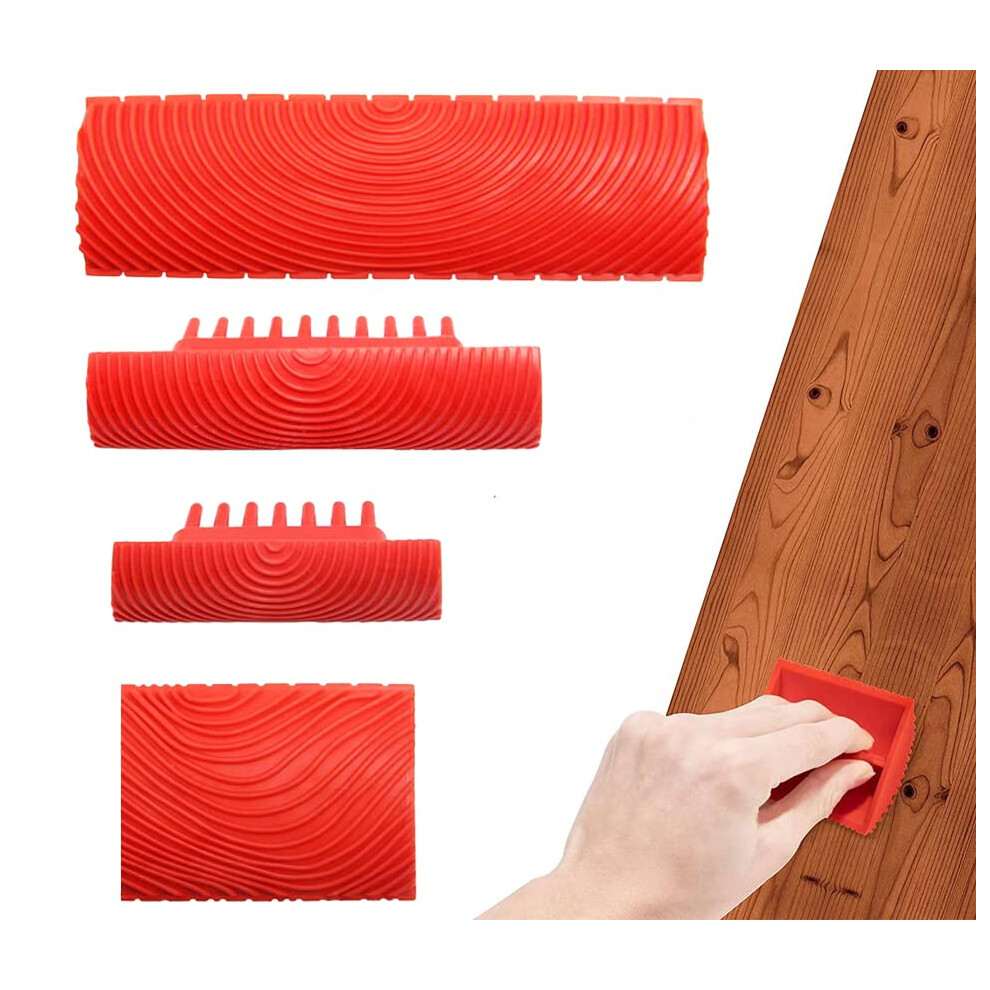 Wood Grain Rubber Painting Tool Wood Grain Tool Rubber Rubber Painting Tool For Diy Furniture Painting 9412369885241