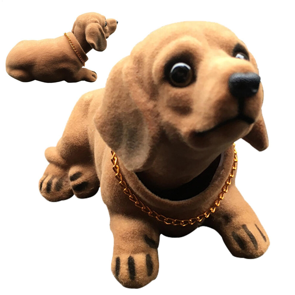 Bobble Head For Car Dash Simulation Flocks Resin Car Ornaments For Dogs Box With Dog Head, Funny Dog Figurine, Car Decoration For Office 9412369885883