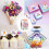 2 Rollen „Happy Birthday“, bunter runder-Stil 4 plus Stil 5 5