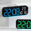 Alarm Clock With Color Changing LED-Black shell red ligh 6