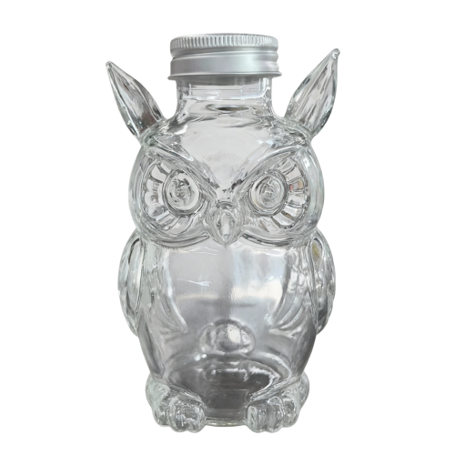 Luftdichtes Glas-Snackglas mit Hundemotiv und sicherem- Eule