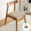 Dining Chair Covers Silver Fabric Antifouling-Black 2