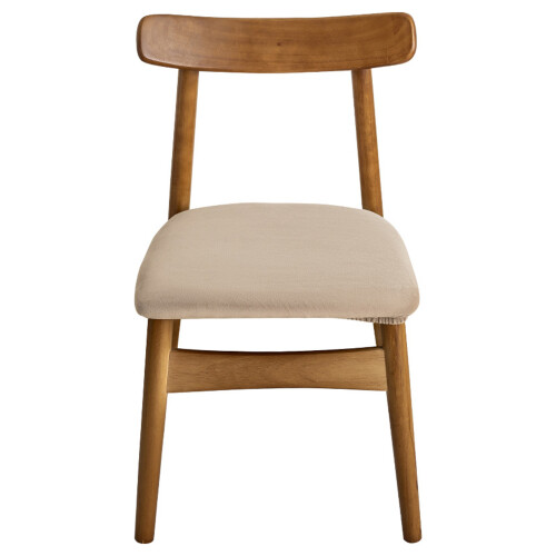 Dining Chair Covers Silver Fabric Antifouling-Black 2