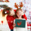 Stereoscopic Burst Up Christmas Card With Moon Energy efficient 2