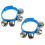 WBS01BL Small Wrist Bells  Blue various 1 pair 1