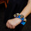 WBS01BL Small Wrist Bells  Blue various 1 pair 5