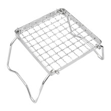 Portable Stainless Steel With Legs Bbq Grill Rack For Camping Grilling And Boiling, Hiking Outdoor Adventures