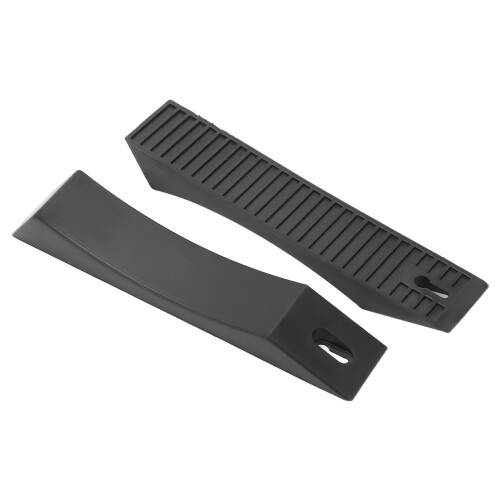 Rubber Unload Barbell Plate 23cm, 371g, Black for Strength Training 1