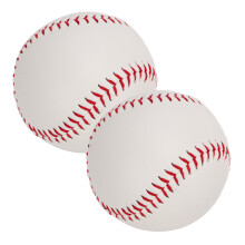Verstärkte PU-Leder Softball-Trainingsbälle 2er Set für Outdoor-Sportarten & Fitness