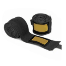 2 Stück Boxhandschuh-Handwickel aus Baumwolle, 3m Schutzband, Schwarz, für Kickboxen & Muay Thai