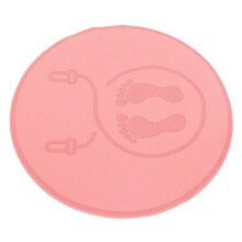Tappetino TPE rosa per salto con la corda, 58cm, spessore 6mm, riduzione del rumore