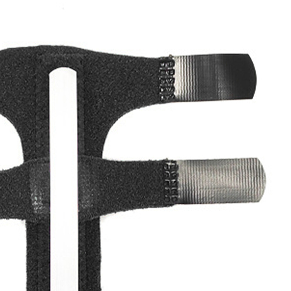 Black Breathable Adjustable Finger Splint Brace For Displacement 12X13.5cm