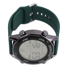 Digitaler Sportuhren WR50M wasserdicht, leuchtendes großes Display für Männer 25,5 cm Grün