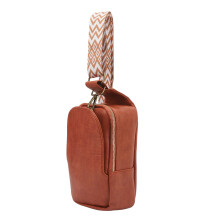 Sac à bandoulière vintage en cuir PU marron pour femmes avec espace de rangement