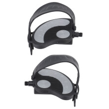 2 Stück verstellbare Fahrradpedale für das Fitnessstudio zu Hause – Stahl & PVC – Universale Passform