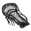 Nylon Strung Lacrosse Stick Head - Black, Replacement for Competition 8