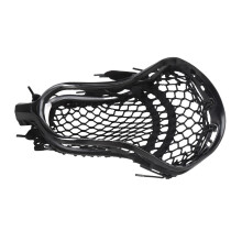 Nylonbespannter Lacrosse-Schlägerkopf für Wettkampf, Offensiv & Defensiv Schwarz