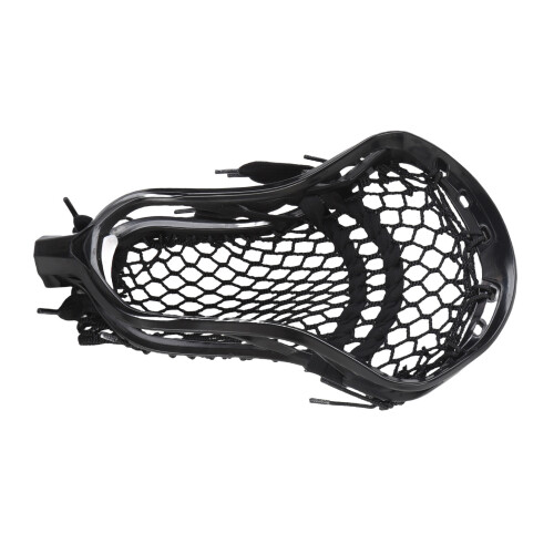 Nylon Strung Lacrosse Stick Head - Black, Replacement for Competition