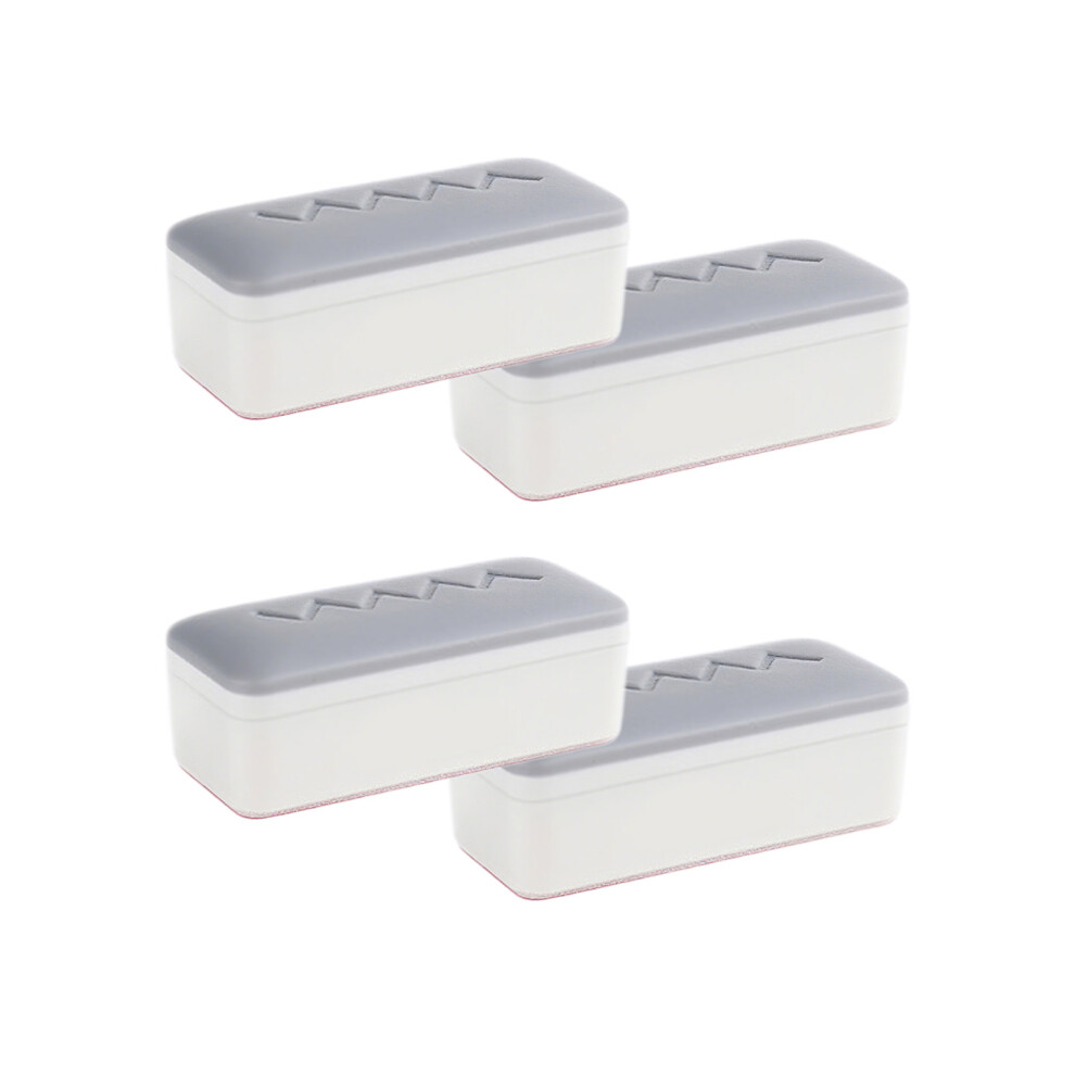4Pieces Toilet Lid Bumpers Antislip Easy-Square ordinary