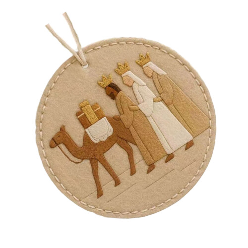 Nativity Scene Felt Craft Set With Step By Step-Three people