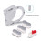 4pcs Bathroom Toilet Seat Boosters Pad-Square Increase height 7