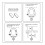 4pcs Bathroom Toilet Seat Boosters Pad-Square Increase height 5