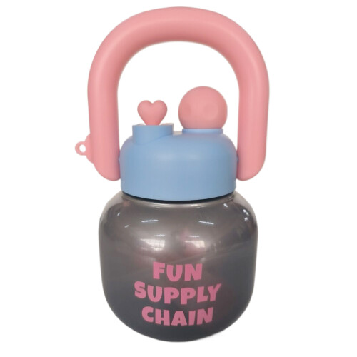 800ML Water Cup With Straw-Silver Silver Silver Silver Silver