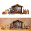 Figurines de nativité, Statues de scène de nativité de noël, 2