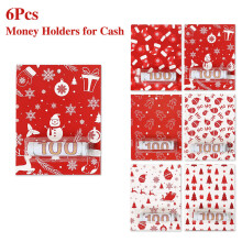Holiday Money and Coupon Holder Santa Greeting Card-style D