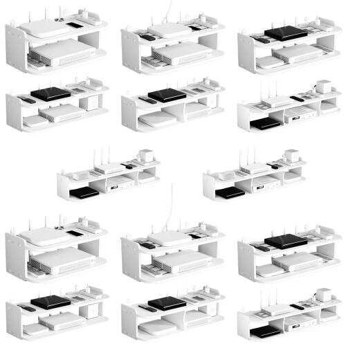 Wall Mounted Shelf Bedroom Storage-Standard double laye 30cm 2
