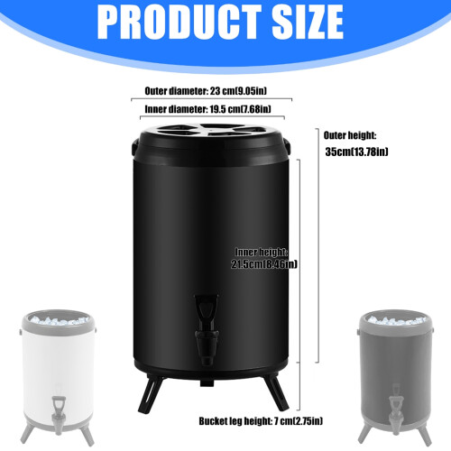White 8 Liter Strong Metal Liquid Distributor For-White 1