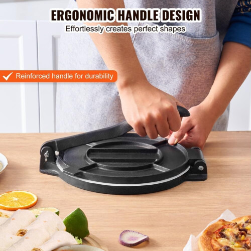 Cast Iron Tortilla Press 8Inch HeavyDuty Tortilla Maker 1