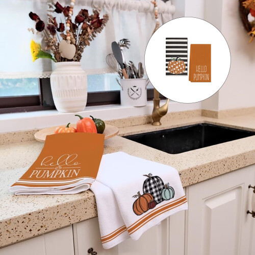 Soft and Absorbent Hand Towels for Kitchen Bathroom-Style 1 1
