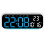 Clock LED Mood Lamp Progressive Alarm For-White shell blue lig 1