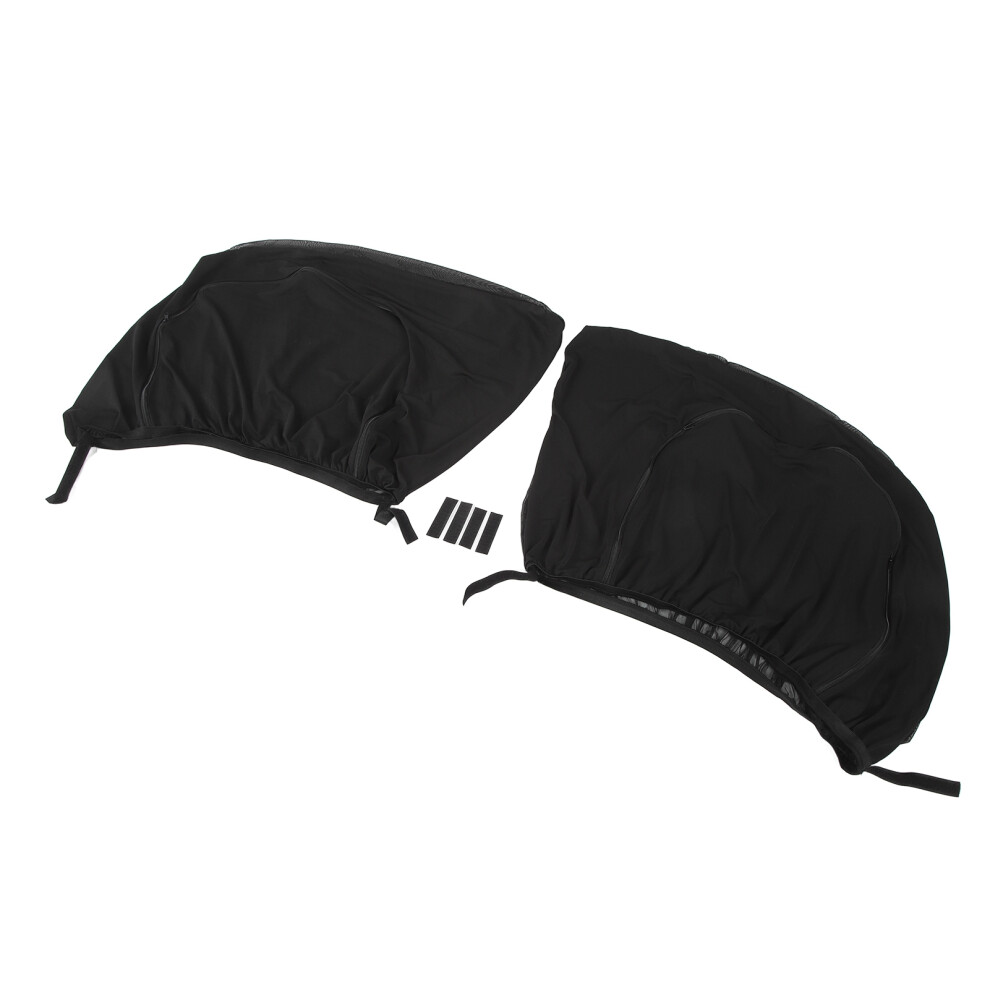 Uv Protection Car Window Shade Breathable Mesh Double Layer Sun Glare Reduction Universal Fit Privacy Screen Heat Insulation Stretchy Fabric 9190834860015