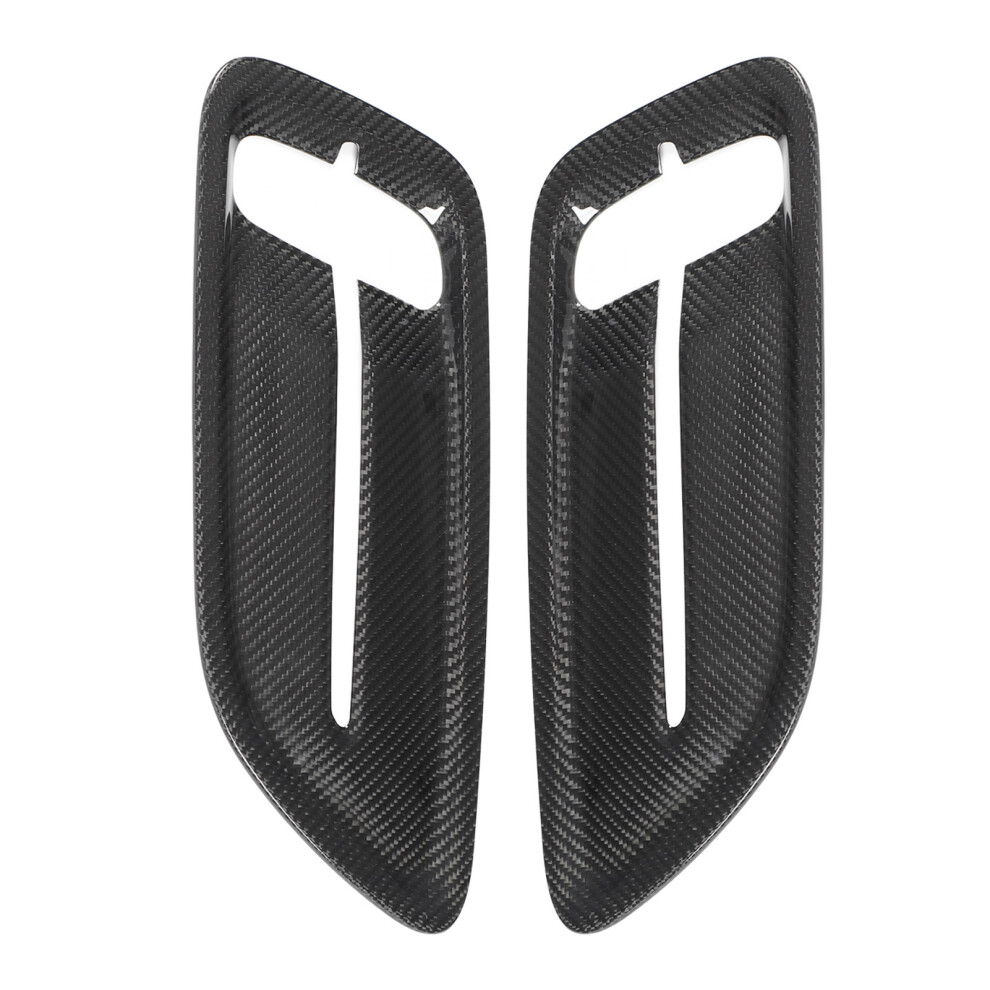 Carbon Fiber Front Upper Bonnet Hood Air Outlet Cover, Engine Hood Vent Cover, 3K Carbon Fiber With Epoxy Coating For Exquisite Workmanship And 9464372401475