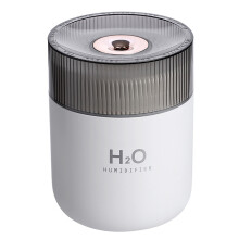 Humidificateur de bureau pour l'hiver, mini humidificateur rechargeable offrant une veilleuse chaleureuse et un fonctionnement ultra-silencieux pour