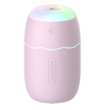 Kompakt mini párásító babaszobába, ultrahangos asztali párásító LED lámpákkal a gyengéd éjszakai fényért, USB párásító sokoldalú