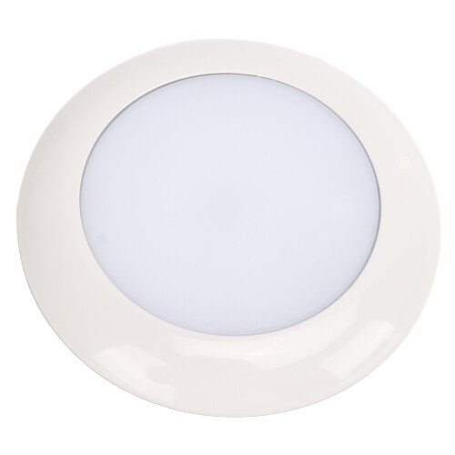 Dimmable Light LED Disk Light White Finish Indoor Use Surface Mount Energy Savings High Brightness Built To Last Adjustable Brightness Flush Mount 2