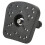 Infinitely Adjustable Rotation Fish Finder Bracket, Easy to Install with Quick Removal, Stable Structure for Universal Fishfinder Mount, Durable ABS 3