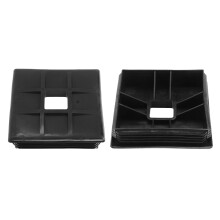 Barriers Against Debris For Rv Bumper End Cap Easy Install Impact Resistant Anti Aging Sewer Cap Camper Accessories Square Design Durable Material